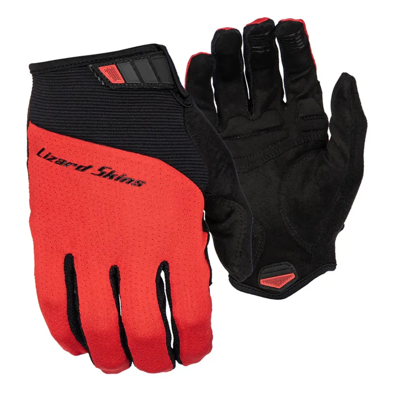 Lizard Skins Monitor Traverse Long Finger Gloves - Crimson Red